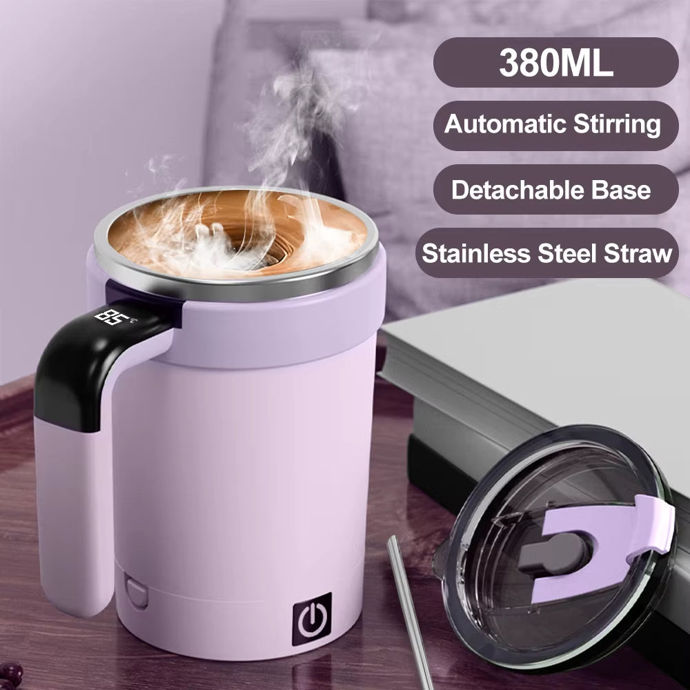 Automatic Stirring Cup Rechargeable Magnetic Mixer Electric Stirring Mugs Stainless Steel Coffee Mug Rotating Magnetic Tumbler dheld Fan USB Rechargeable Personal Highspeed Fans Electric Eyelash Fan Automatic Stirring Cup Rechargeable Magnetic Mixer Elect