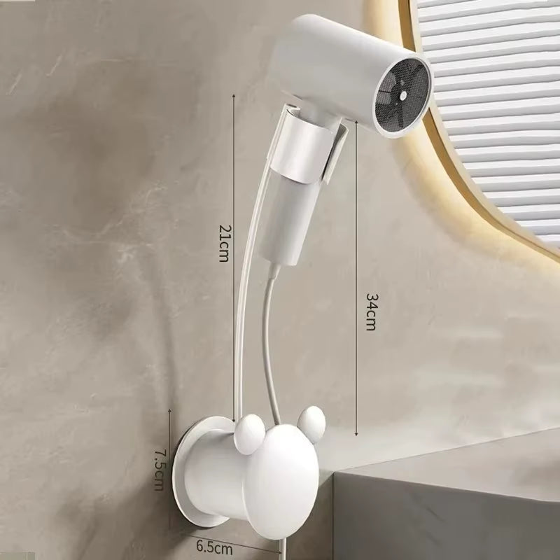 Adjustable Wall Hanging Free of Hands Universal Storage Rack Bathroom Shelf Hair Dryer Holder Bathroom Shelf without Drilling