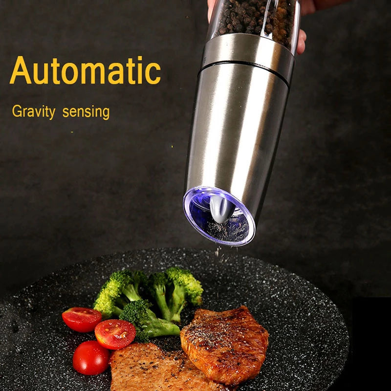 Electric Gravity Pepper & Salt Grinder
