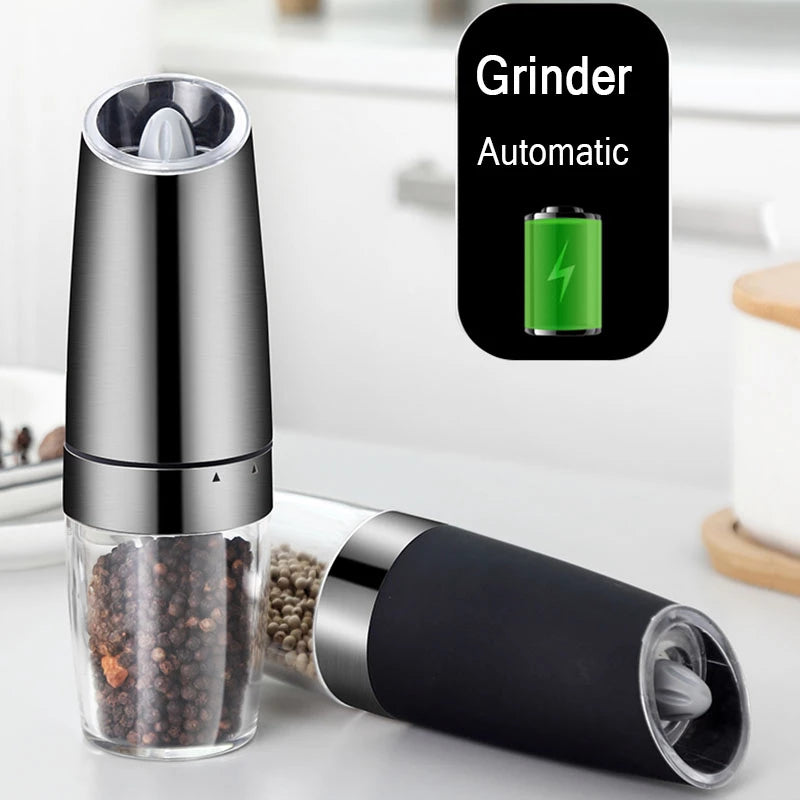 Electric Gravity Pepper & Salt Grinder