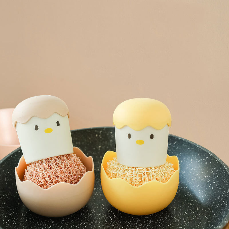 Replaceable Kitchen Pot Scrubber Brush