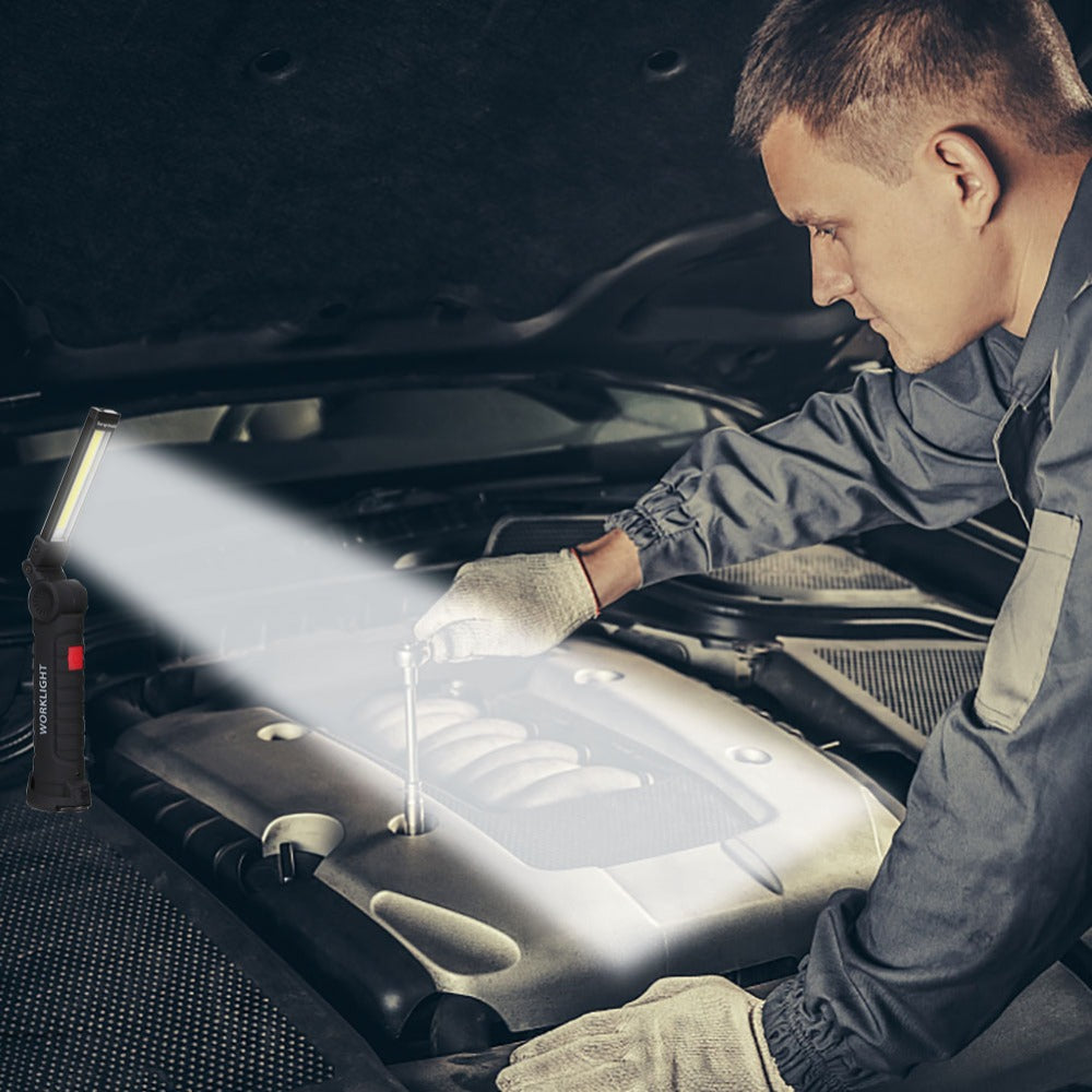 COB LED Rechargeable Work Light Flashlight