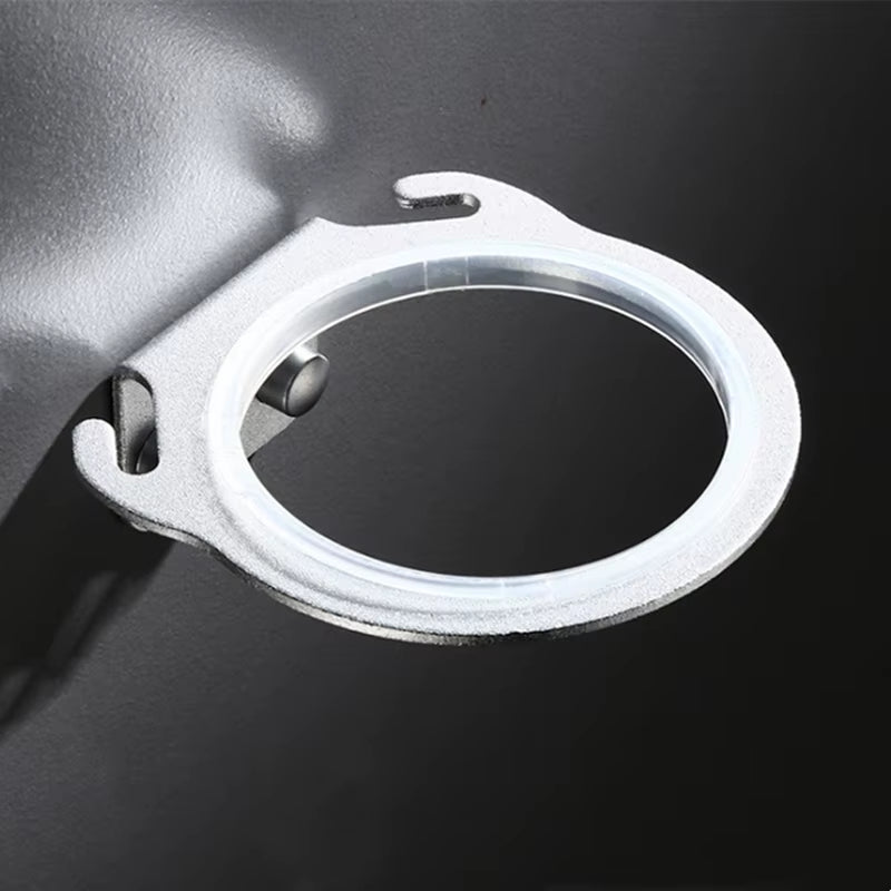 Space Aluminum Wall Mounted Hair Dryer Holder Rack Hanger Home Bathroom Hairdryer Storage Shelf Organizer Hanging Rack 8Cm