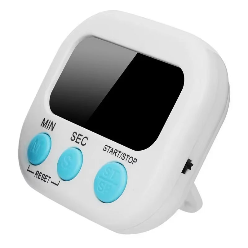 Mini Digital Kitchen Timer Big Digits Loud Alarm Magnetic Backing Stand with Large LCD Display for Cooking Baking Sports Games