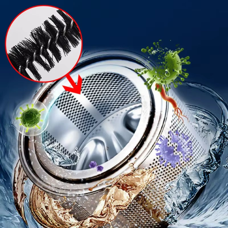 Washing Machine Cleaning Brush Dryer Brush Long Handle Pipe Brush without Disassembly and Washing Cleaning Gadgets