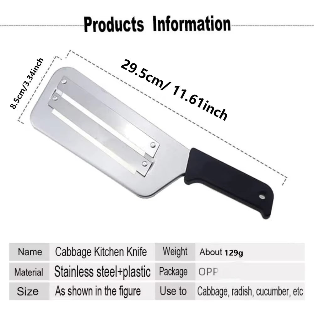 Kitchen Multifunctional Cabbage Cutting Knife, Stainless Steel Cutting Knife Suitable for Cutting Cabbage and Vegetables