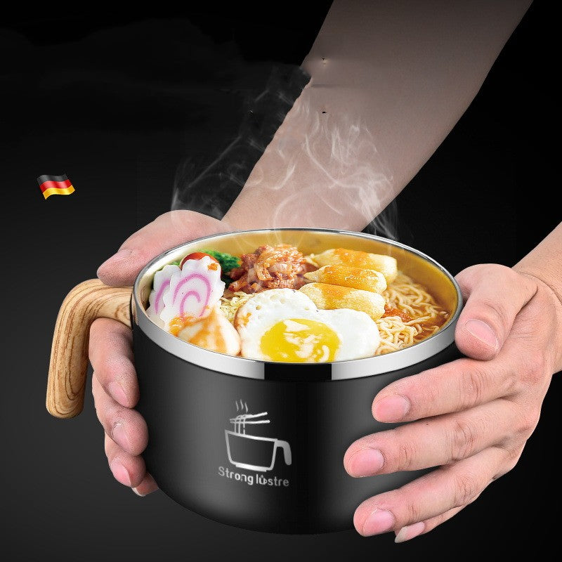 Stainless Steel Instant Noodle Bowl with Lid