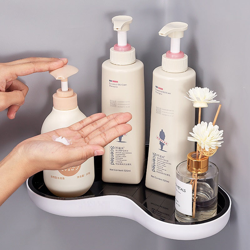 No-Drill Triangle Bathroom Shelf