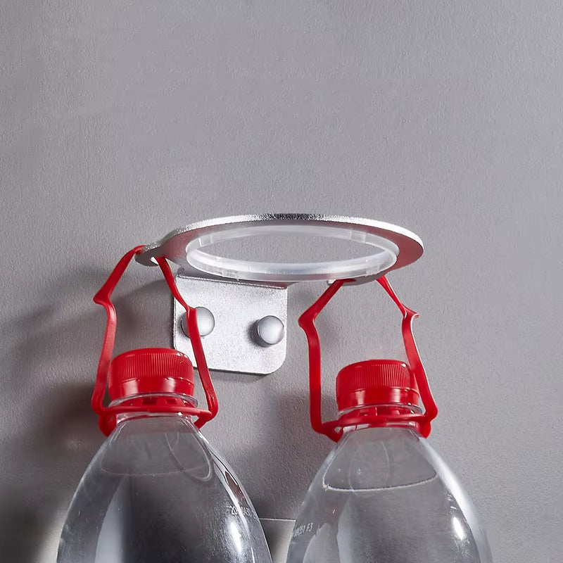 Space Aluminum Wall Mounted Hair Dryer Holder Rack Hanger Home Bathroom Hairdryer Storage Shelf Organizer Hanging Rack 8Cm