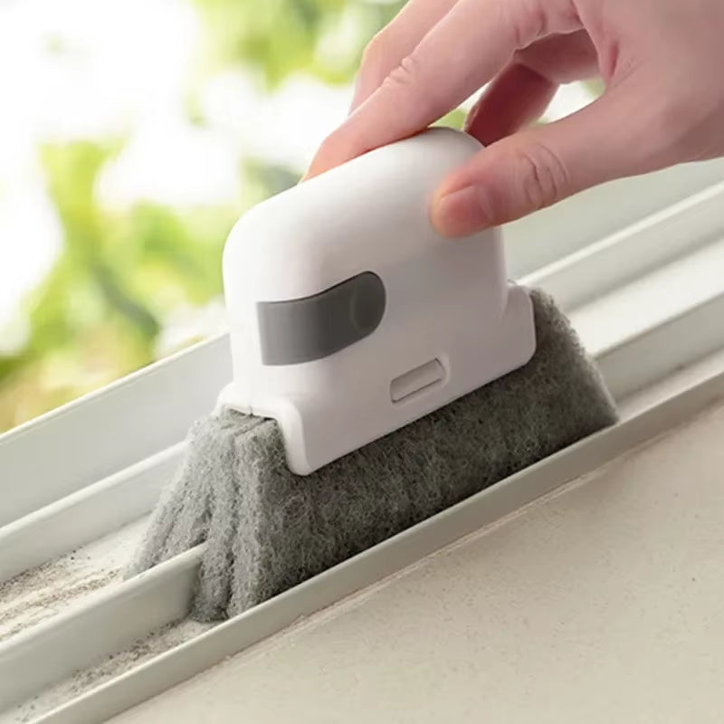 Multi-Functional Window Groove Cleaning Cloth Brush Slot Hand-Held Door Gap Keyboard Kitchen Floor Gap Household Cleaning Tools