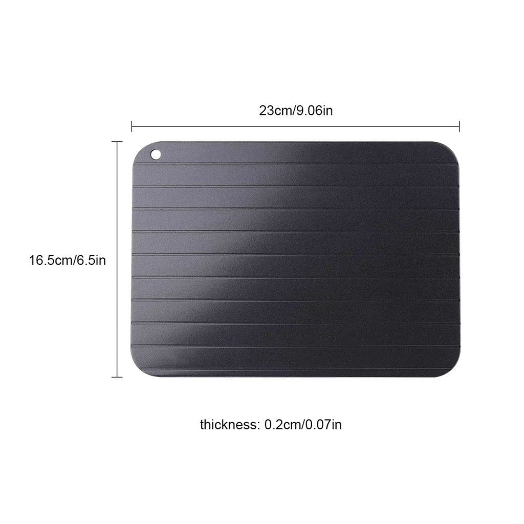 Metal Aluminum Fast Safe Food Meat Defrosting Thawing Tray Plate Home Kitchen Gadget