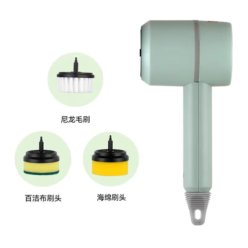 Electric Cleaning Brush Multifunctional Cleaning Cloth Steel Wire Ball Brush Kitchen Dishwashing Brush Pot Brush Shoe Brush