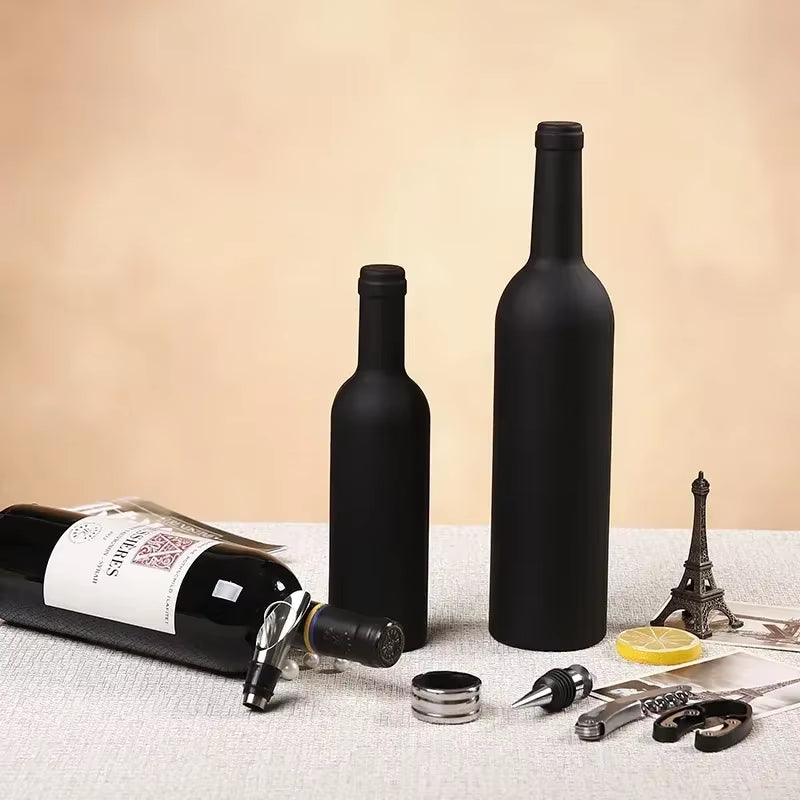 Deluxe Wine Opener Accessories Gift Tools Set with Waiters Corkscrew 5 Piece Bottle Opening Kit
