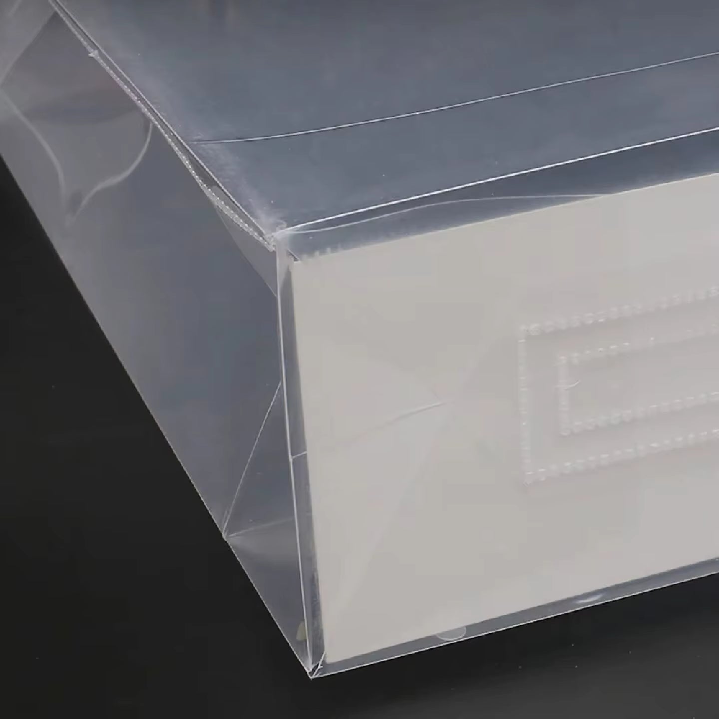 10PCS Transparent Frosted Plastic Handbag Made of High Quality Plastic with Simple and Fashionable Style Transparent Frosted