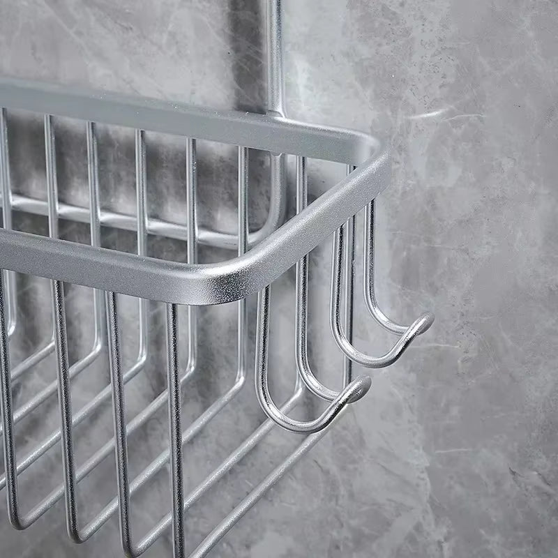 Convenient Toilet Shower Rack with No Drilling Installation Bathroom Storage Basket for Shower Room and Bath Products