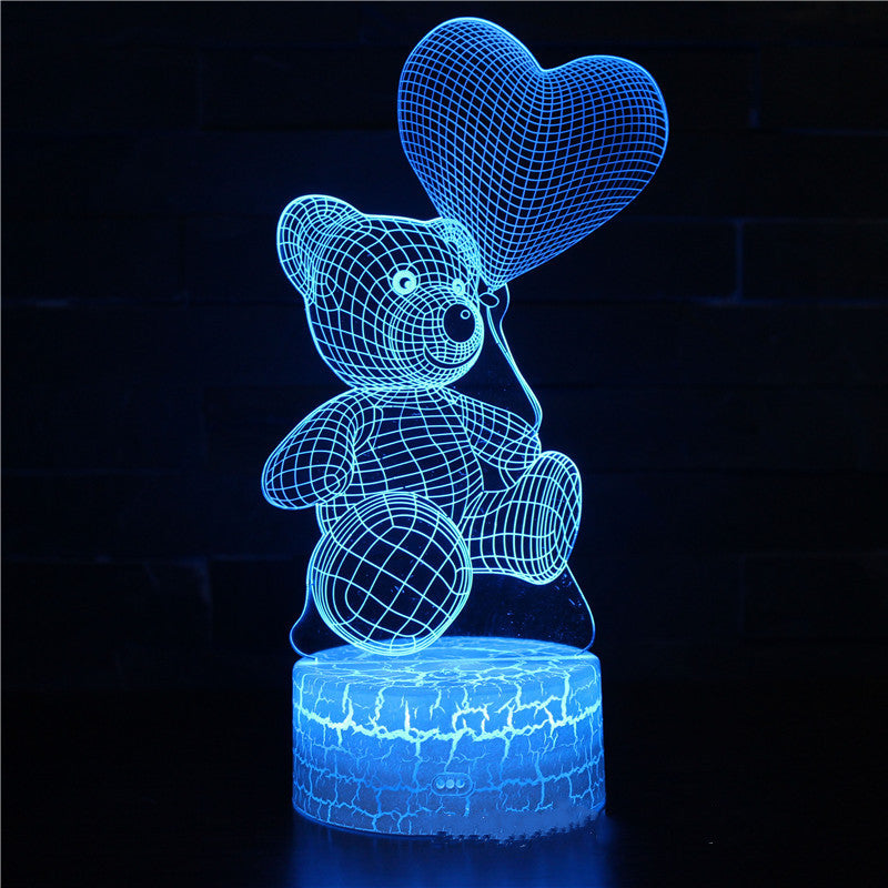 3D Acrylic LED Night Light with Remote