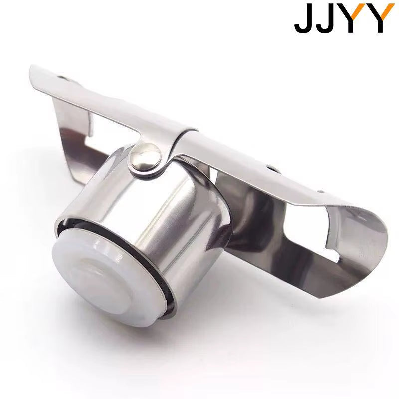 Portable Stainless Latches Champagne Sparkling Wine Bottle Stopper Sealer Bar Wine Plug Liquor Spirit Flow Red Wine Bottle Cap