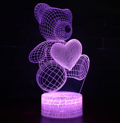 3D Acrylic LED Night Light with Remote