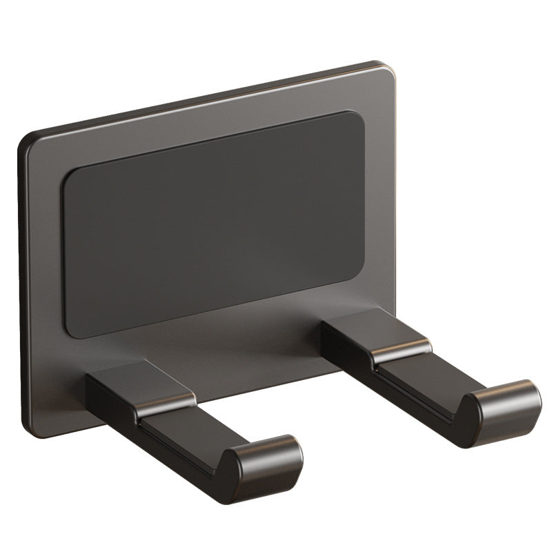 Wall-Mounted Hair Dryer Holder - Aluminum