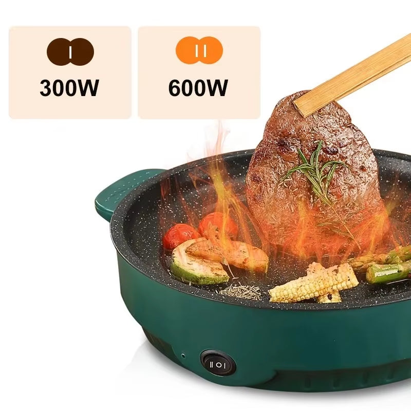 Electric Multicooker Electric Frying Pan 220V Househould Barbecue Fried Steak Fish Omelette Frying Pan Non-Stick Cooking Machine