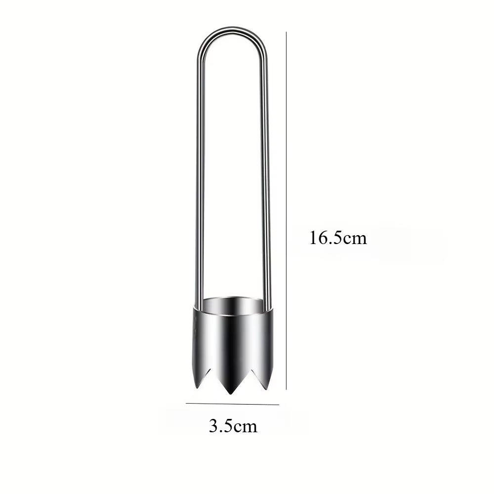 1Pc Stainless Steel Fruit & Vegetable Corer Red Pepper Seed Remover Universal Kitchen Gadget for Apple Pear Tomato Pepper