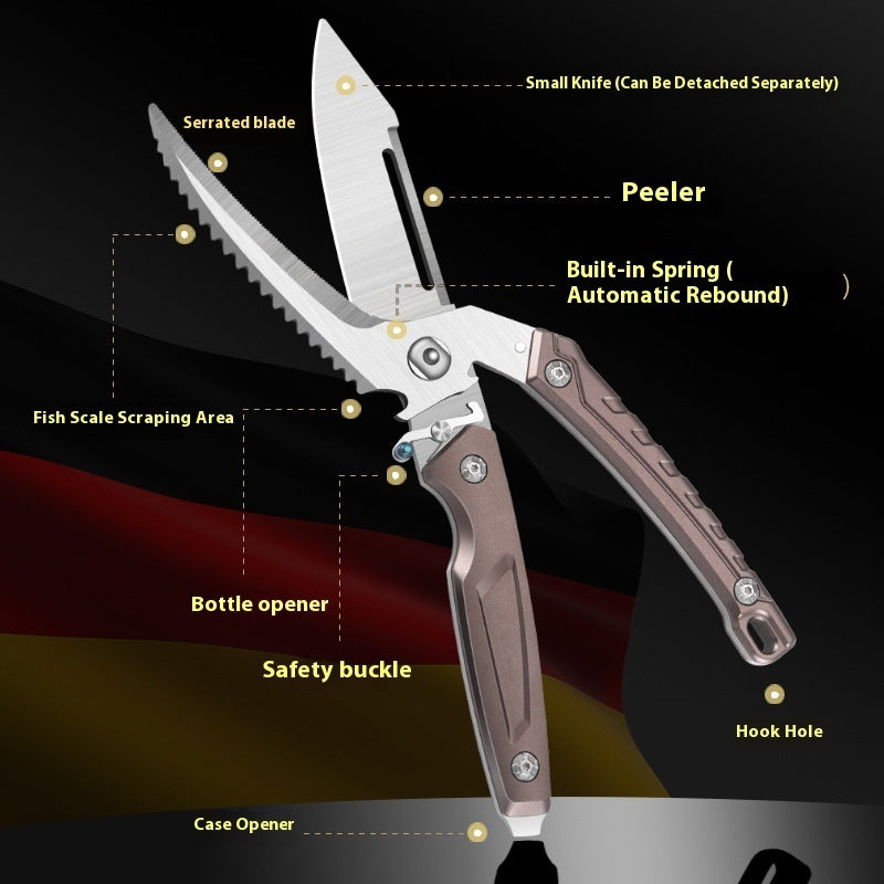 Heavy-Duty Kitchen Poultry Scissors