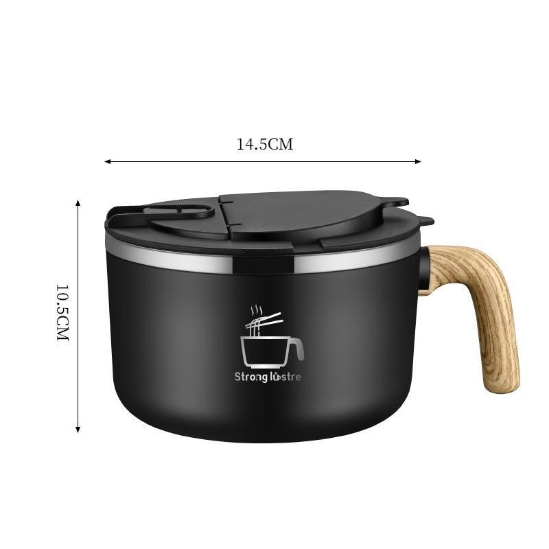 Stainless Steel Instant Noodle Bowl with Lid