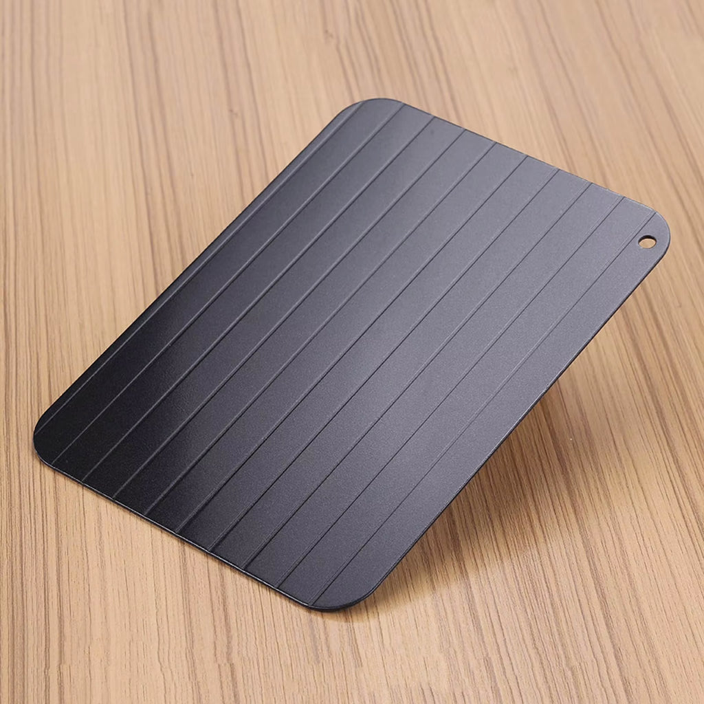 Metal Aluminum Fast Safe Food Meat Defrosting Thawing Tray Plate Home Kitchen Gadget