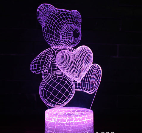 3D Acrylic LED Night Light with Remote