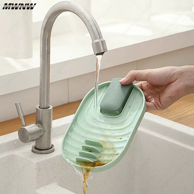 1Pcs Polychrome Foldable Nordic Style Pot Holder Lid Shovel Storage Rack Practical Multifunctional Utensils for Kitchen Supplies