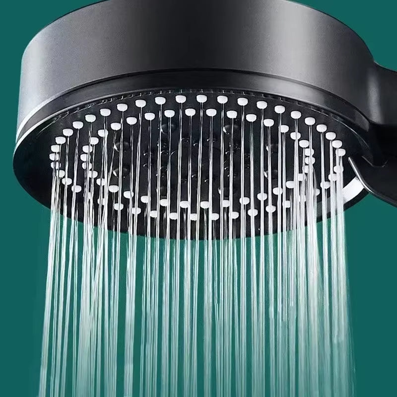 5 Modes High Pressure Shower Head Adjustable Showerheads with Hose Water Saving One-Key Stop Spray Nozzle Bathroom Accessories