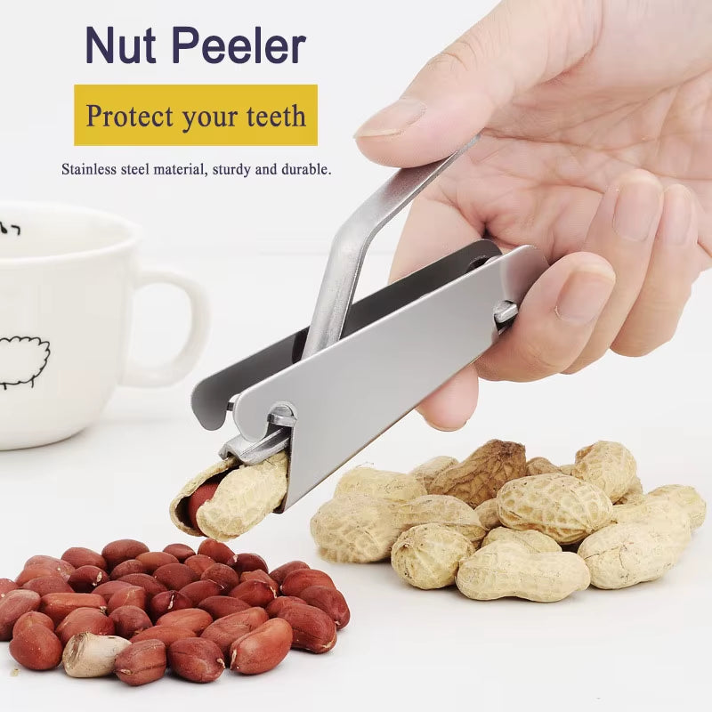 Stainless Steel Melon Seeds Opener Peeler Peanut Pistachio Shell Clamp Open Machine Kitchen Home Nutcracker Garget Accessories