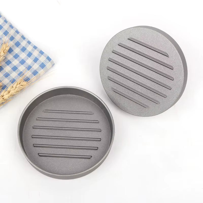 Circular Burger Mold Burger Press Non-Stick Meat Pie Machine Home Food Mold Kit Small Tool with 100 Meat Pie Paper