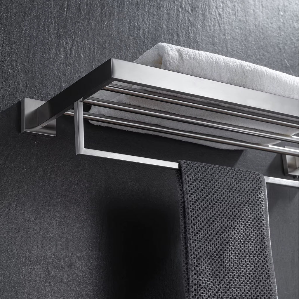 Stainless Steel Bathroom Hardware Set Bathroom Accessories Black Towel Rail Bar Rack Gold Towel Bar Shelf Towel Holder