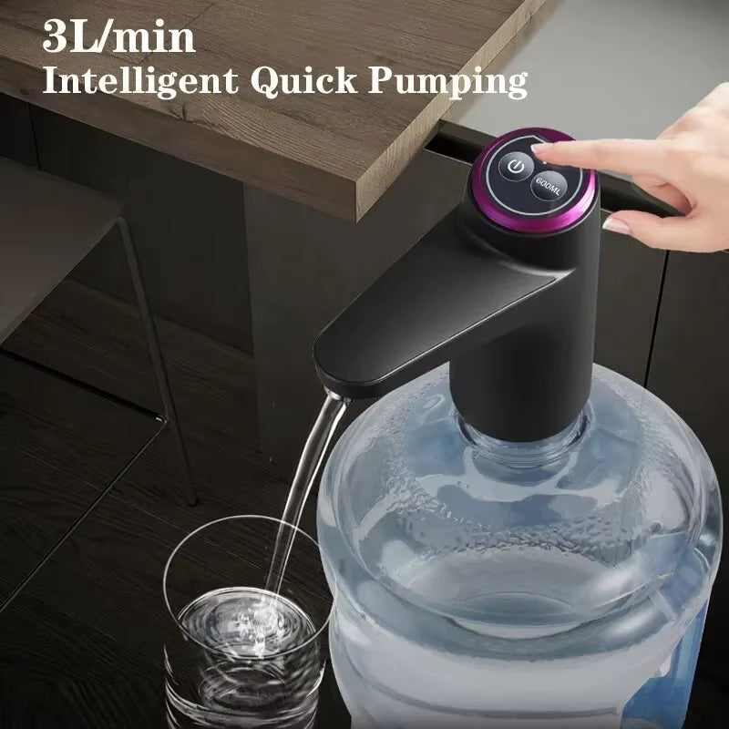 Automatic Electric Water Dispenser USB Barreled Water Pump Water Bottle Gallon Drinking Bottle Switch Water Treatment Appliances
