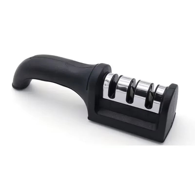 3-Stage Stainless Steel Knife Sharpener Manual Kitchen Knife Sharpening Tool