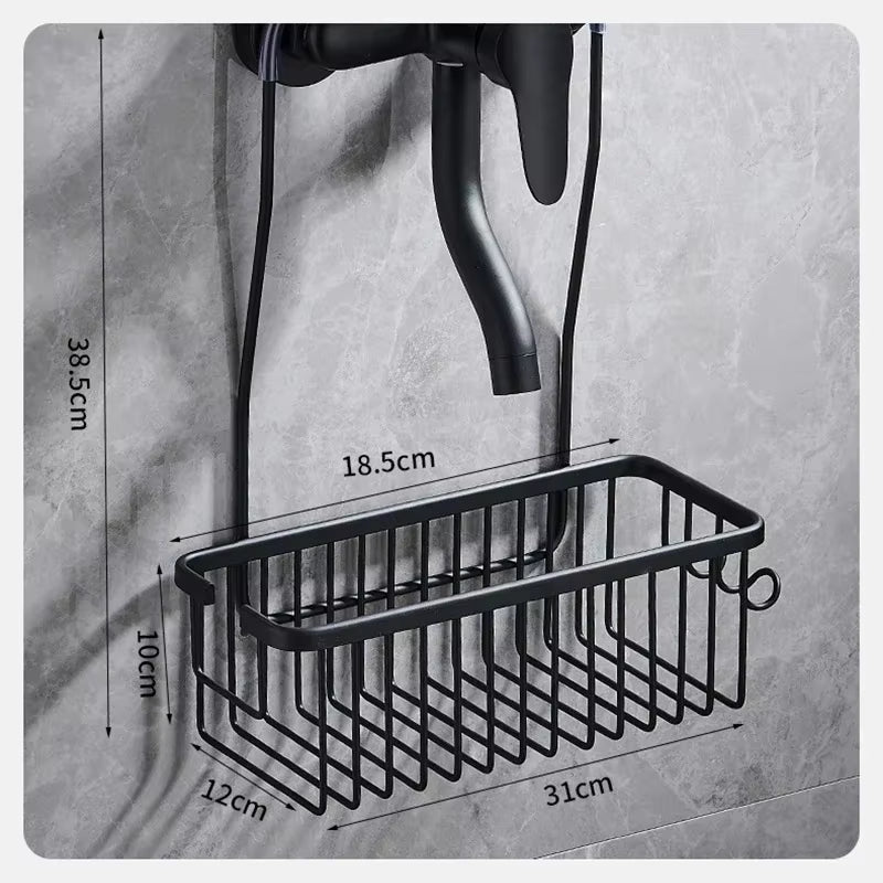 Convenient Toilet Shower Rack with No Drilling Installation Bathroom Storage Basket for Shower Room and Bath Products