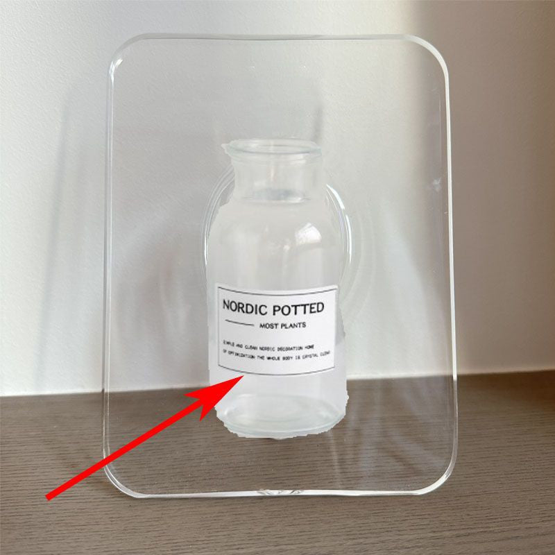 Acrylic Photo Frame Flower Vase