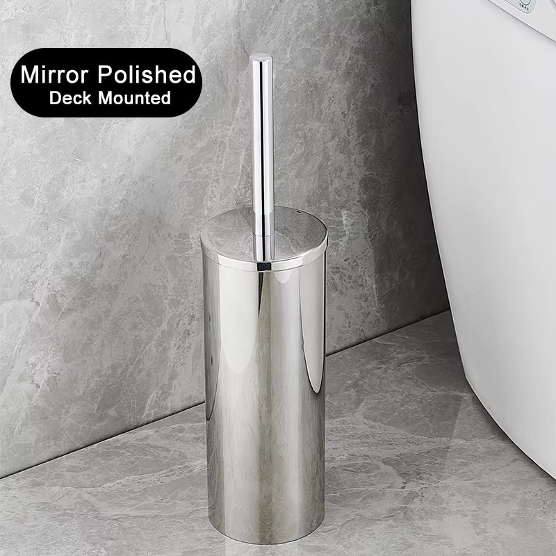Stainless Steel Bathroom Toilet Brush Holder Accessories Black Toilet Brush Wall Mounted WC Cleaner Brush FR07