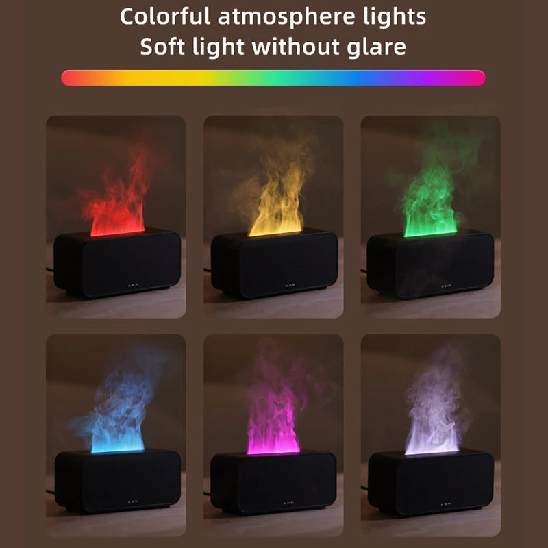 Aroma Diffuser Simulation Colorful Flame Air Humidifier Can Add Essential Oil Timing Setting Ultrasonic Cool Mist Maker Fogger dheld Fan USB Rechargeable Personal Highspeed Fans Electric Eyelash Fan Automatic Stirring Cup Rechargeable Magnetic Mixer Elect
