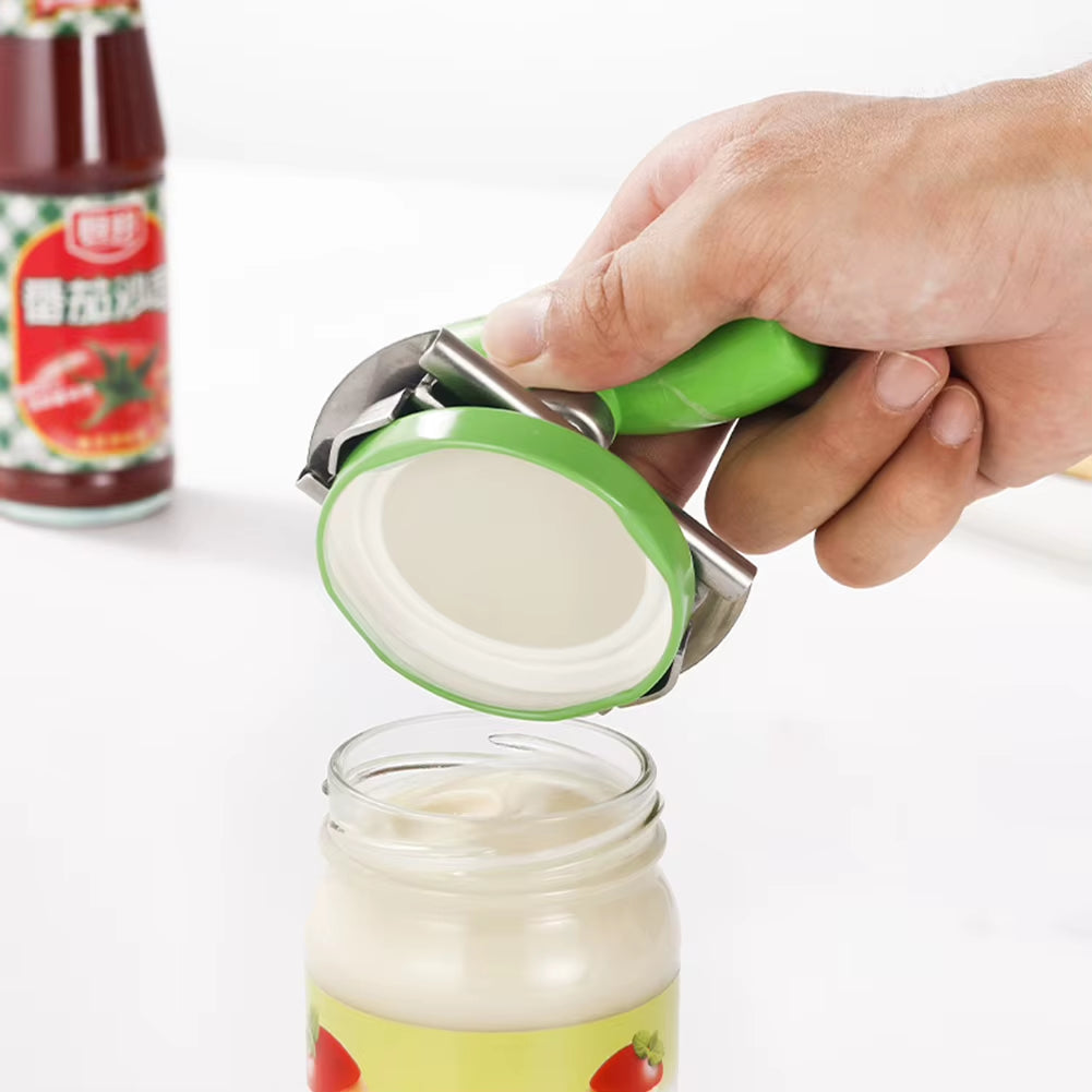 1/2Pcs Adjustable Multi-Function Bottle Cap Opener Stainless Steel Lids off Jar Opener Screw Can Opener for Kitchen Tools