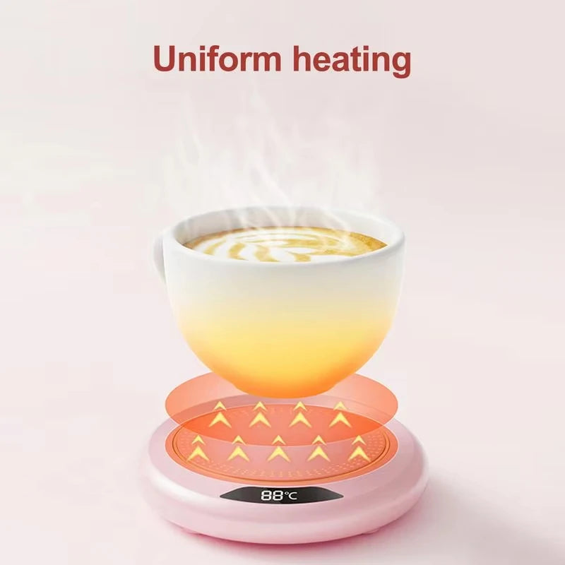 USB Heating Coaster 3 Speed Adjustment Thermostatic 55 Degrees Constant Temperature Warmer for Coffee Mug Milk Tea Water Cup dheld Fan USB Rechargeable Personal Highspeed Fans Electric Eyelash Fan Automatic Stirring Cup Rechargeable Magnetic Mixer Electri