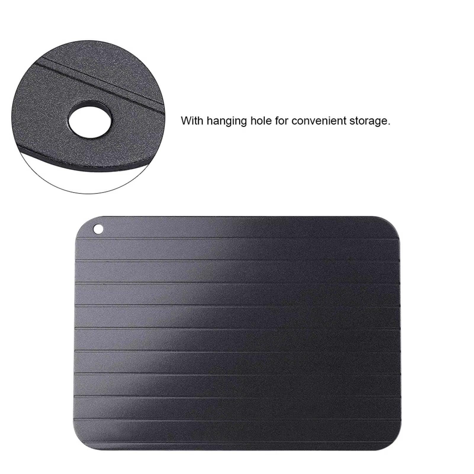 Metal Aluminum Fast Safe Food Meat Defrosting Thawing Tray Plate Home Kitchen Gadget