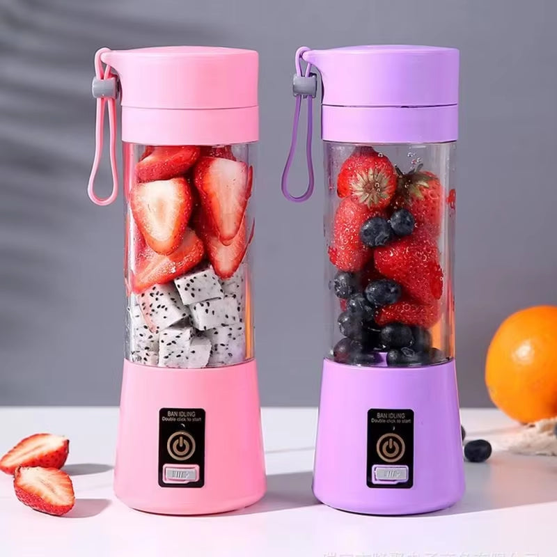 Mini Juicer Portable Blender Fruit Milkshake Handheld Electric Juicer USB Rechargeable Multifunction Blender Kitchen Supplies