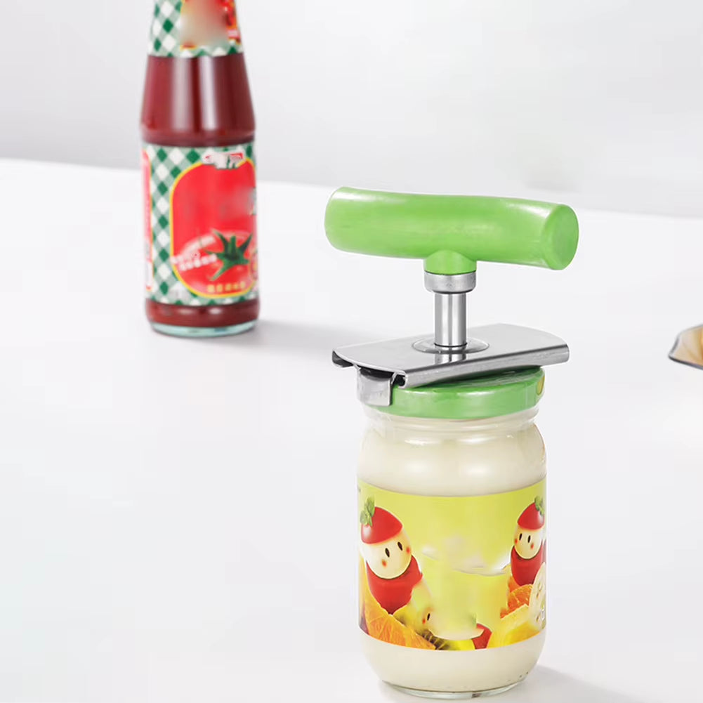 1/2Pcs Adjustable Multi-Function Bottle Cap Opener Stainless Steel Lids off Jar Opener Screw Can Opener for Kitchen Tools