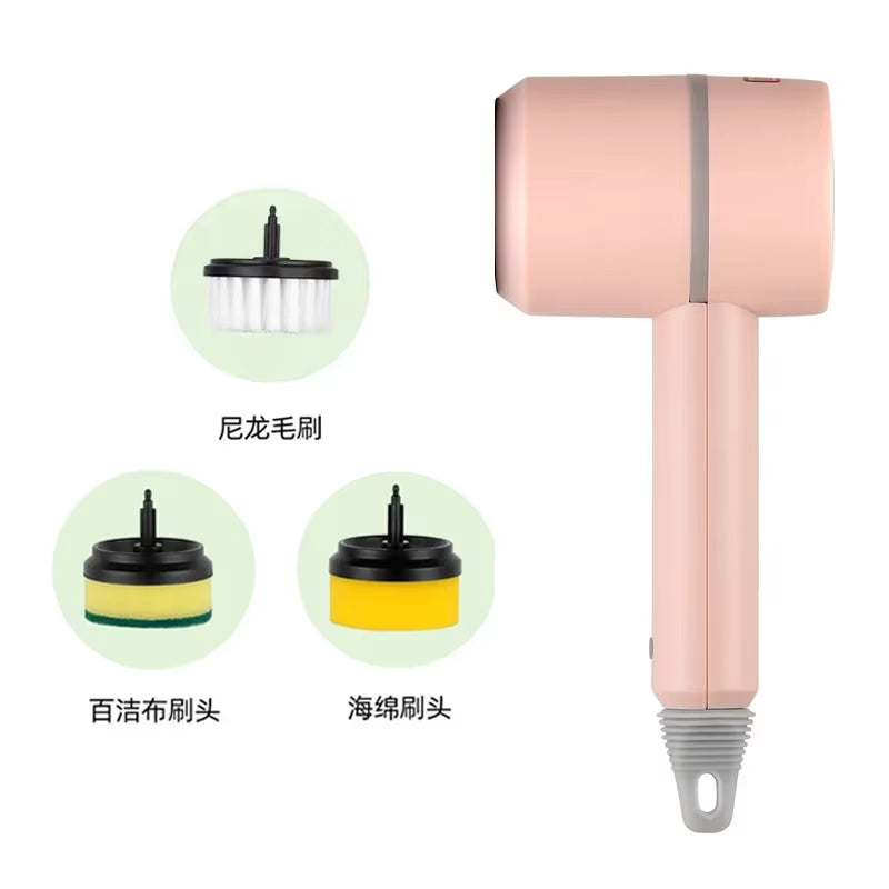 Electric Cleaning Brush Multifunctional Cleaning Cloth Steel Wire Ball Brush Kitchen Dishwashing Brush Pot Brush Shoe Brush