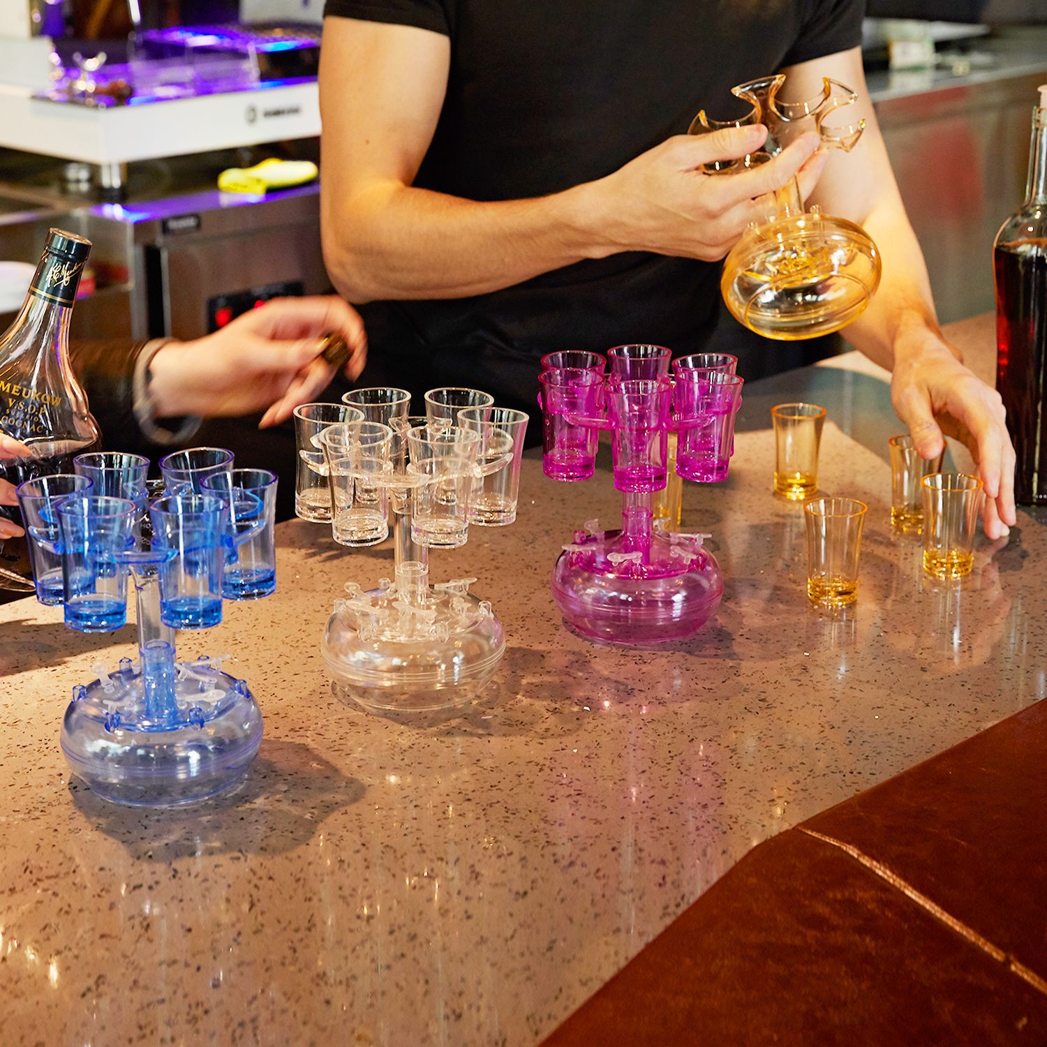 6-Shot Glass Dispenser & Drink Caddy